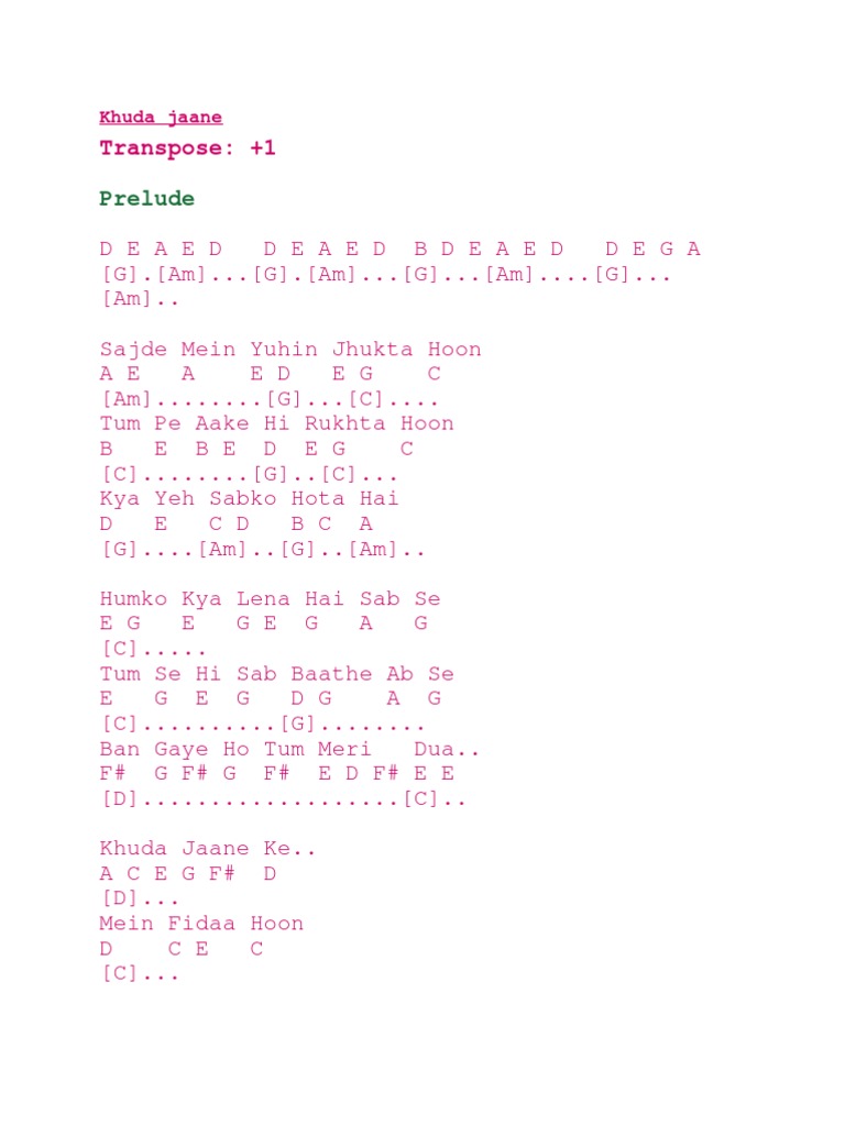 Khuda jaane ye kya hua hai hindi song