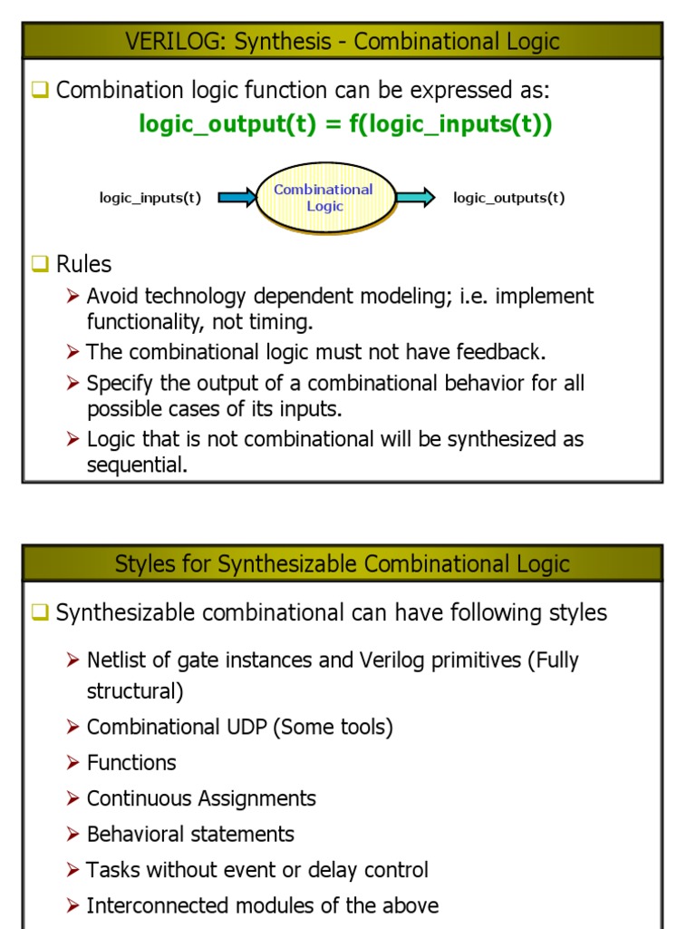VERILOG.ppt Logic Synthesis Digital Electronics