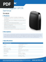 TX-6610 V1 Datasheet