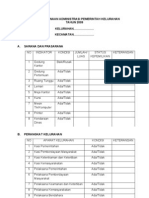 Bahan Pembinaan Administrasi Pemerintah Kelurahan