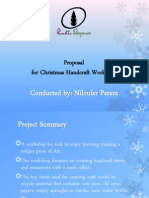 Proposal For Christmas Handcraft Workshop: Conducted By: Niloufer Perera