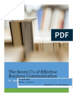 Clarity in 7C's of Business Communication