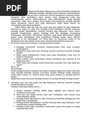 50 Soal Bahasa Indonesia Dan Jawaban