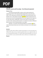 Sweet Dreams Inc. Case Analysis