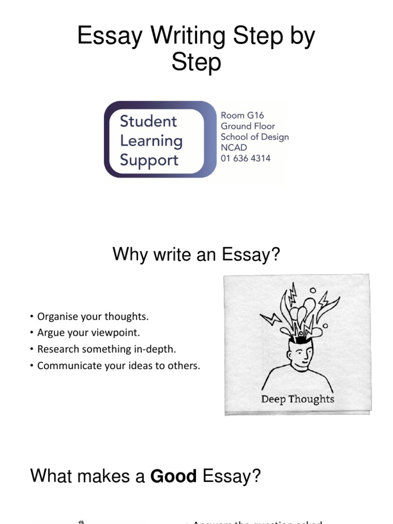 Step by step guide to write words essay trcb