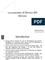 Architecture of Device I/O Drivers