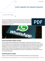 WhatsApp, Le Funzioni Segrete Che (Quasi) Nessuno Conosce