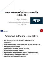 Kinga Zglinicka. Social Economy/entrepreneurship in Poland