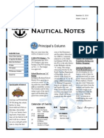 Nautical Notes: Principal's Column