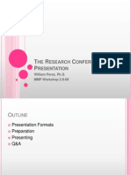 Research Conference Presentation Tips