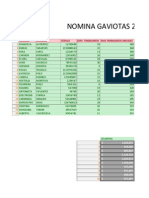 NOMINA Salarios 2014