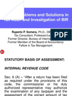 Issues, Problems and Solutions in Tax Audit and Investigation (1-10-13)