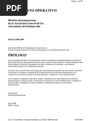 Reglamento Operativo | PDF