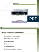 Transportation Agency Meeting: Matthew Folden Planner Coordinator, Area 1 Planning Division