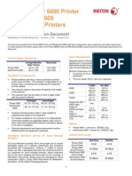 Customer Expectation Document - Xerox Phaser 6600