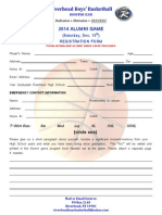 Alumni Game Registration