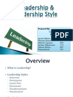 Leadership & Leadership Style