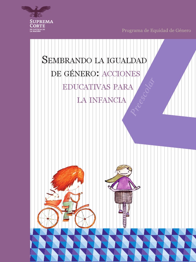 Sembrando La Igualdad de Genero Preescolar PDF | PDF | Jardín de ...