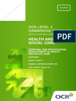 Level 3 Unit 08 Personal and Professional Development in Health and Social Care