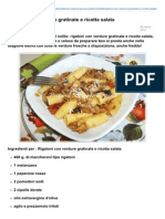 Blog - Giallozafferano.it-Rigatoni Con Verdure Gratinate e Ricotta Salata