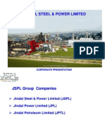 Corporate Presentation, JSPL