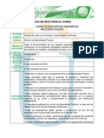 Caracterización de Fenómenos Meteorológicos: Hoja de Ruta para El Curso