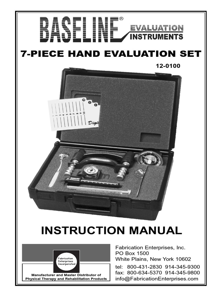 Baseline 7 Piece Hand Evaluation Set | PDF | Limbs (Anatomy) | Human ...