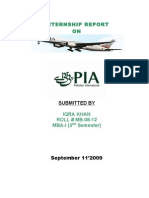 Internship report-PIA Multan