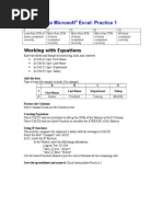 Excel Intermediate-Advanced Practice Activities