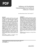 Influência da Flexibilidade em Atletas de Volei