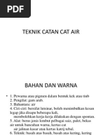 Teknik Catan Cat Air