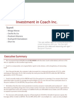 Coach Buyout Valuation