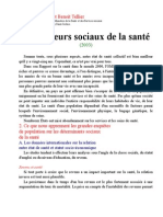 Facteurs Soc Sante Cercetari