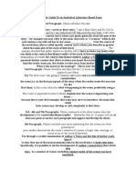 Download A Very Basic Guide to an Analytical Literature Based Essay by Miss Deysi SN2465240 doc pdf