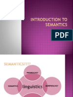 Introduction To Semantics