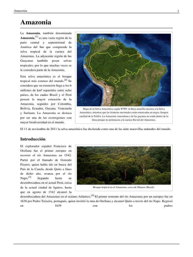 Biodiversidad y Desafíos de la Amazonía | PDF | Selva amazónica ...
