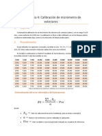 Calibración Micrómetro