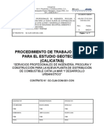 Procedimiento de Trabajo Seguro para El Estudio Geotecnico Calicatas 02