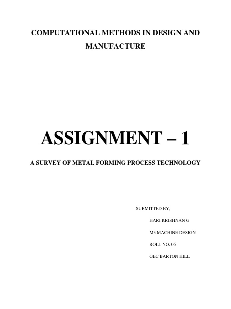 Verifying Cam Presence in Metal Forming | PDF | Extrusion | Rolling ...