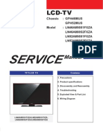 Samsung LCD TV Ln46a850s1fxza Ln46a860s2fxza Ln52a850s1fxza Ln52a850s2fxza (Chassis Gph46mus Gph-52mus) Parts and Service Manual