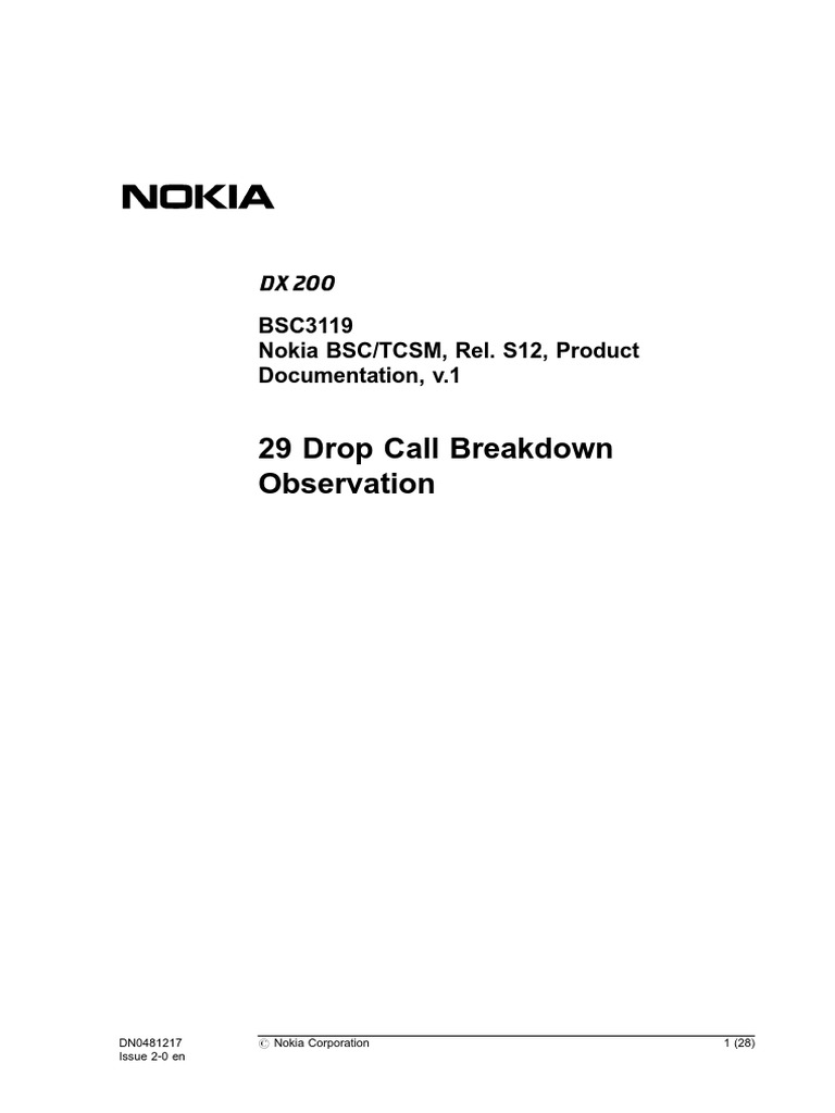S12Drop Call Observation PDF PDF Binary Coded Decimal Byte