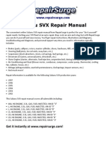 Subaru SVX Repair Manual 1992-1997