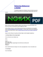 Setting Load Balancing Webserver Menggunakan NGINX