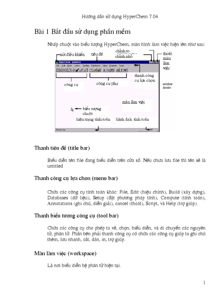 Huong Dan Hyperchem | PDF