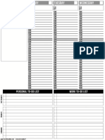 Passion Planner Blank Left PDF PDF