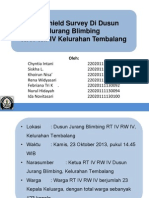 Windshield Survey Di Dusun Jurang Blimbing