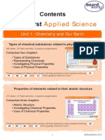 BTEC First AppliedScience Contents