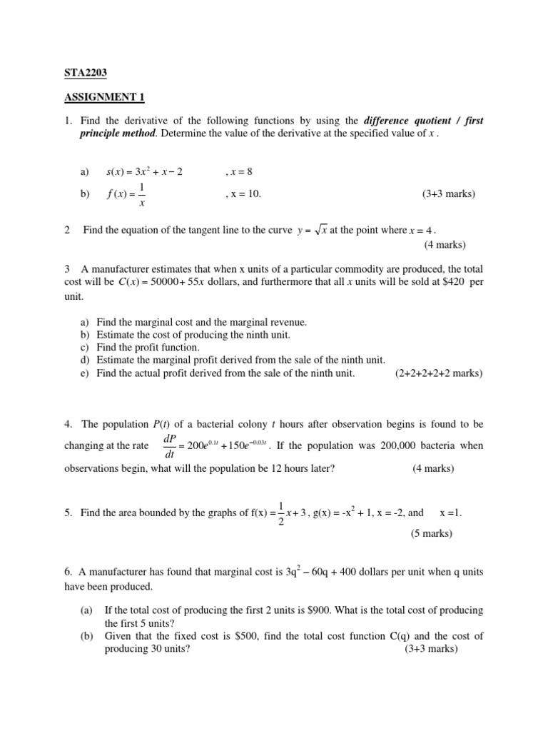 Assignment 1 Sta 2201 | PDF | Teaching Methods & Materials