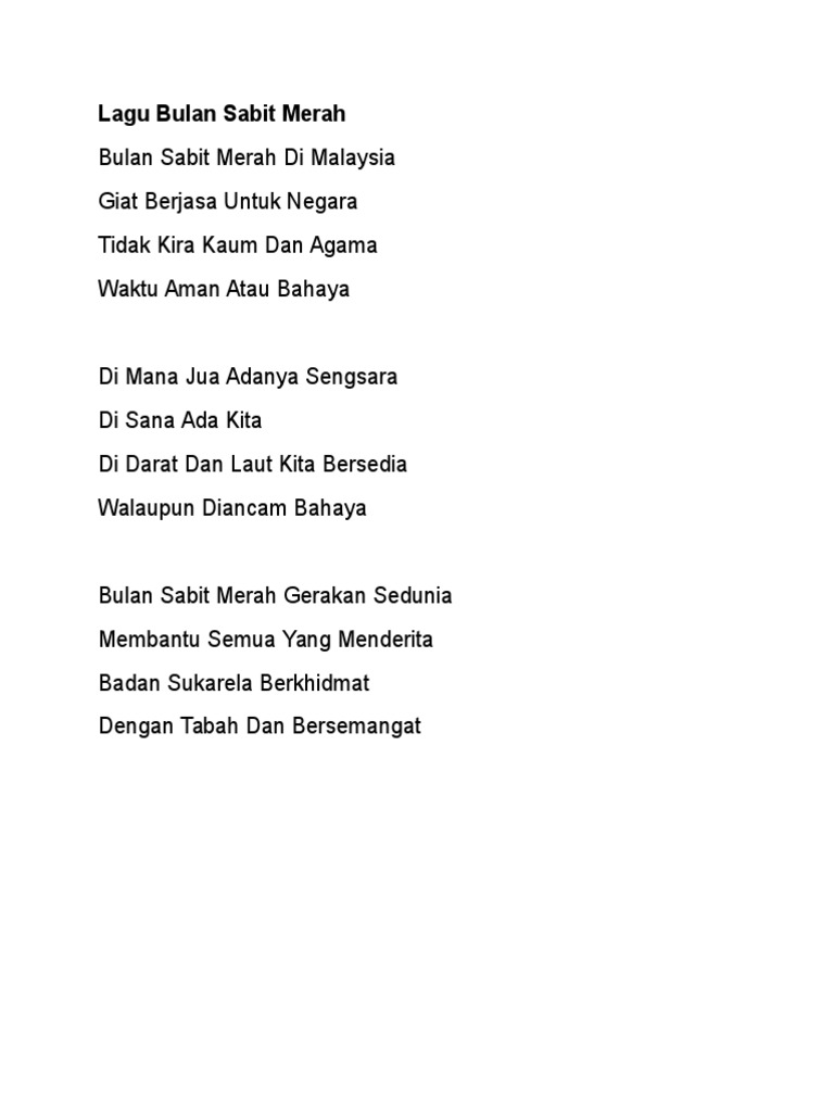 Lagu Bulan Sabit Merah