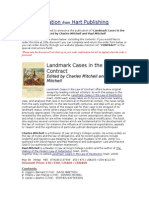 Landmark Cases in The Law of Contract Order Form